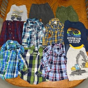 Kids Plaid and Graphic Shirt Collection